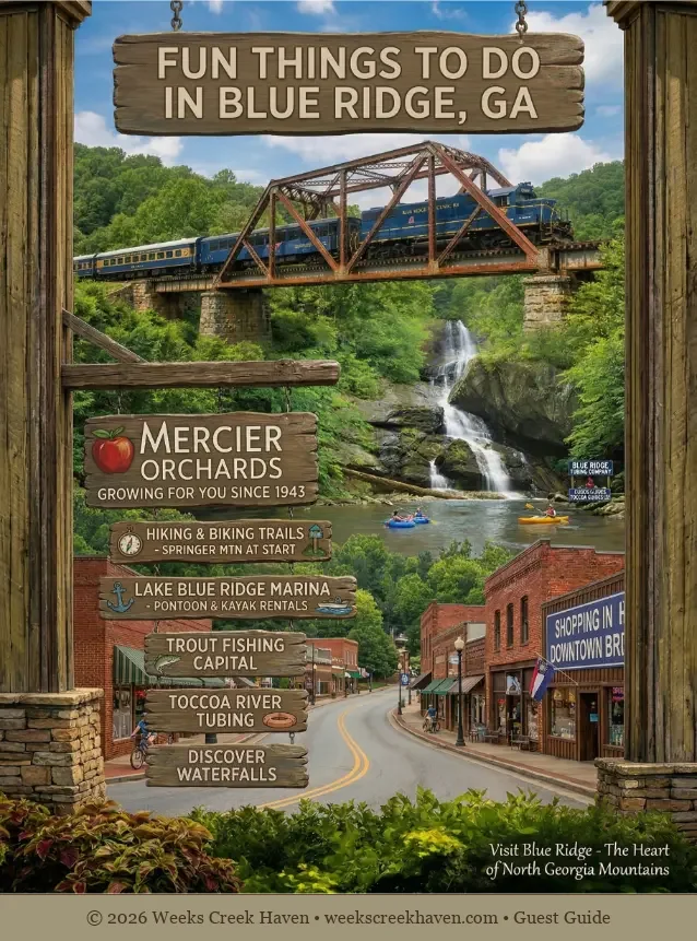 Downtown Blue Ridge visitor guide