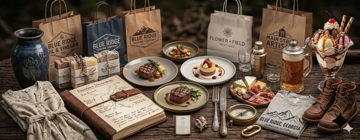 Dining and shopping in Blue Ridge